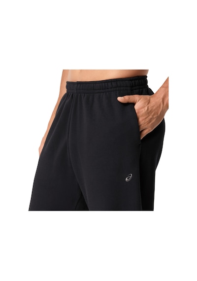 Asics Fleece Relaxed Erkek Siyah Koşu Eşofman Altı 2031f336-001