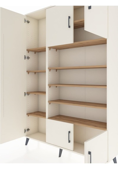 Arges Dolap 10 Raflı 5 Kapaklı 132x30x195 Aytaşı-aytaşı/çam Aytaşı Arges Dolap 10 Raflı 5 Kapaklı 132x30x195 Aytaşı-aytaşı/çam Aytaşı