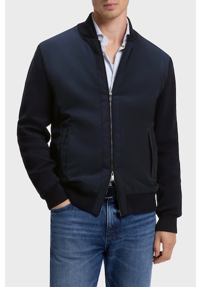 Boss Regular Fit Kolej Yaka Fermuarlı Hırka Erkek Hırka 50565508 404 Lacivert