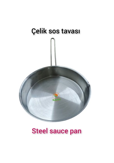Çelik Sos Tavası Çelik Sosluk 20 Cm Ebatlı Büyük Boy 430 Kalite
