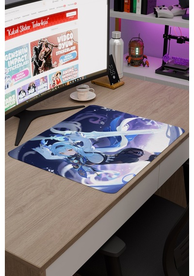 Eula Genshin Impact Anime Gacha V4 - 48x40 Xl Gaming Mouse Pad Fare Altlığı