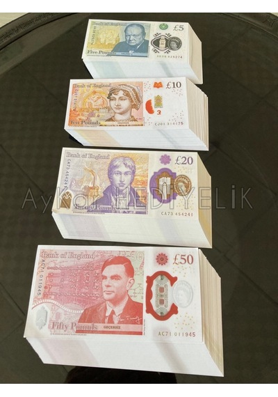 200 ADET KARMA 5-10-20-50 STERLİN BANKNOT POUND PARA GEÇERSİZ