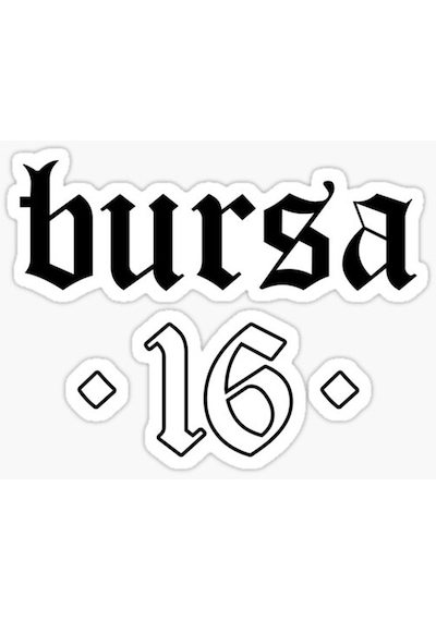 BURSA Sticker Etiket Yapıştırma 18CM