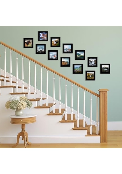 4x4 Picture Frame With Polished Plexiglass - Set Of 12 - Signature Collection - Picture With Engineered Wood - Square Frame For Tabletop And Wall Display - Black 4x4 Picture Frame With Polished Plexiglass - Set Of 12 - Signature Collection - Picture With Engineered Wood - Square Frame For Tabletop And Wall Display - Black