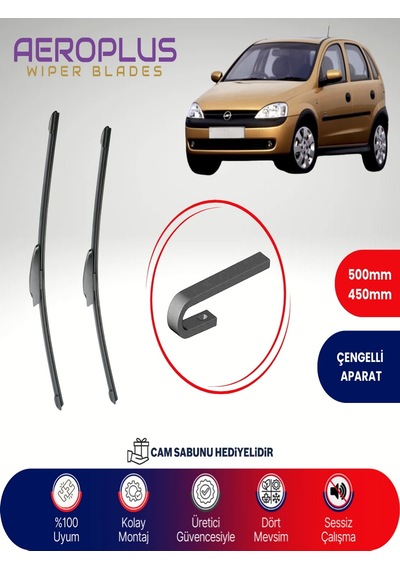 Aeroplus Opel Corsa C Muz Silecek Takımı 2000-2006