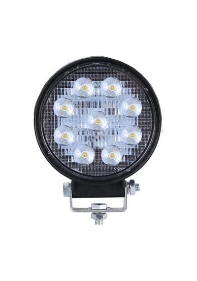 Off Road Gündüz Farı 9 Led Yuvarlak Çalışma Lambası 27 Watt