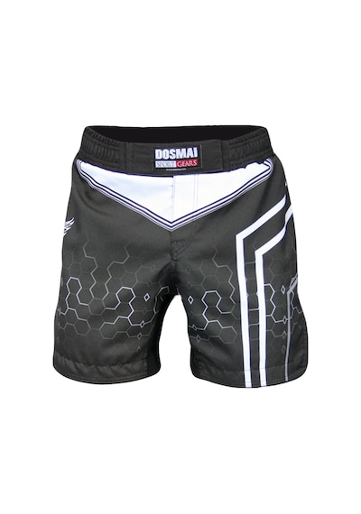 Dosmai Dijital Baskılı Hexagon Mma Spor Şort Siyah Mms224