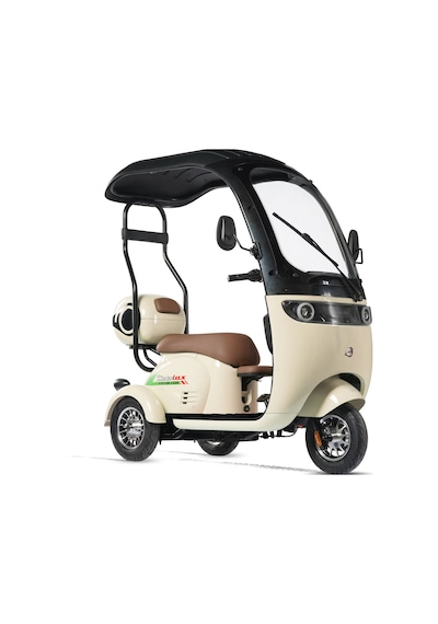 Motolux Fx09 3 Tekerli Elektrikli Motosiklet Beyaz Siyah