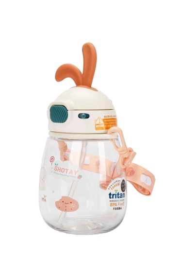 Shotay Rabbıt Tritan Matara 600 Ml Çok Renkli
