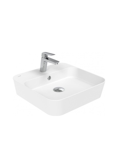 Creavit Loop Kare İnce Çanak Lavabo 45 Cm Mat Beyaz Lp046-00mb00e-0000