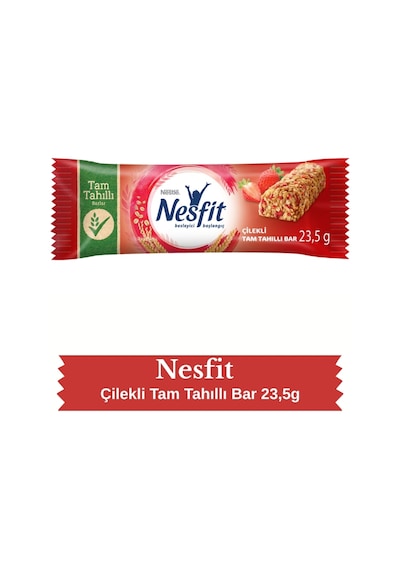 Nestlé Nesfit Çilekli Tam Tahıllı Bar 32 x 23.5 G