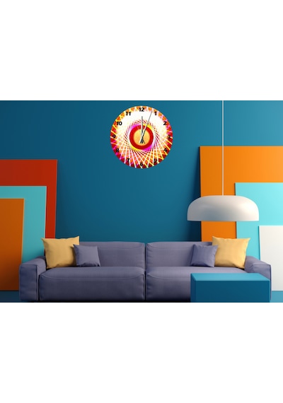 Ti-play Renkler 30x30cm Akrilik Dekoratif Modern Duvar Saati ÇOk Renkli