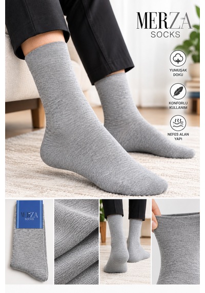 Zeyno Home Tekstil 12'li Erkek Pamuklu Çorap Gri 40-43 Numara Klasik Düz Model Açık Gri Zeyno Home Tekstil 12'li Erkek Pamuklu Çorap Gri 40-43 Numara Klasik Düz Model Açık Gri