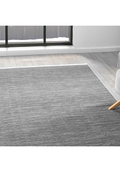 Düz Antrasit Gri Yatay Çizgili Modern Halı - Ns5119av Antrasit - ,gri