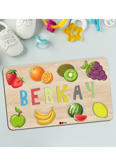 Bk Toys Çocuklara Özel Isimli Büyük Boy Ahşap Eğitici Yapboz Puzzle