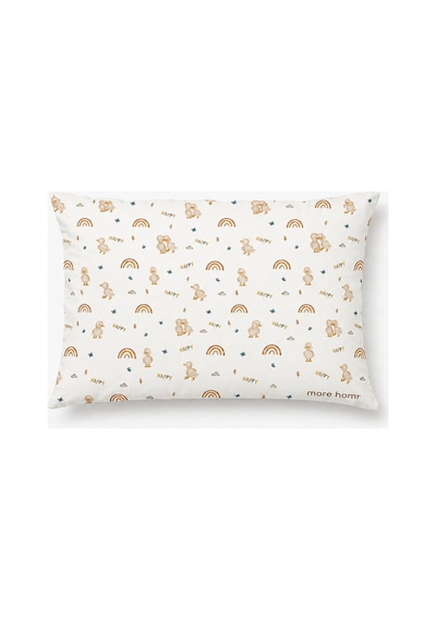 More Home Müslin Bebek Yastık Kılıfı Kapaklı 35x45 Ördekli Krem