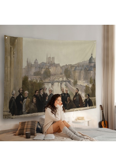 Henri Gervex - Yüzyılın Panoraması Rousseau Duvar Örtüsü-7095