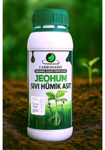 Jeohum Sıvı Hümik Asit 1l Bitki Besleyici, Toprak Yapılandırıcı%100 Organik Gübre