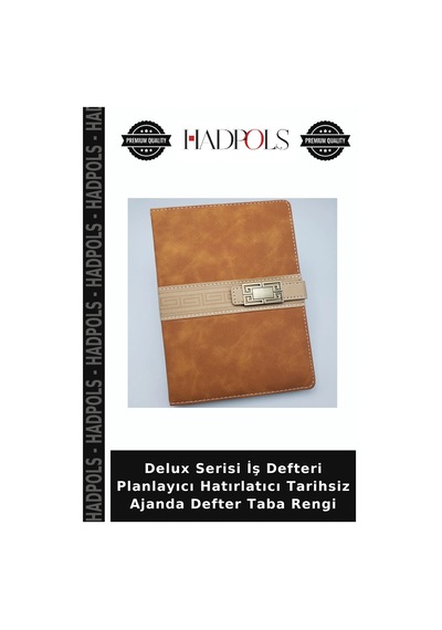 Delux Serisi İş Defteri Planlayıcı Hatırlatıcı Tarihsiz Ajanda Defter Taba Rengi