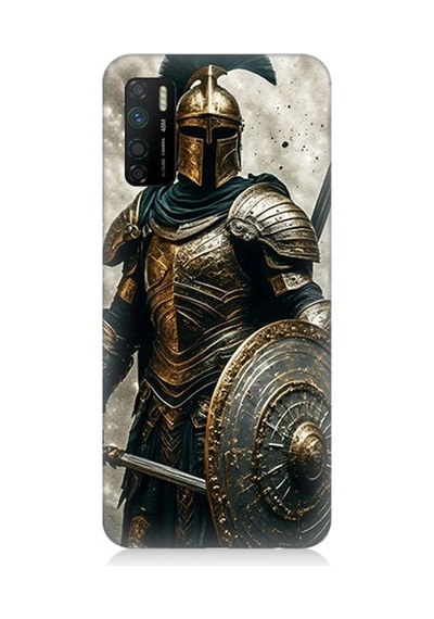 İnfinix Note 7 Lite Uyumlu Zırhlı Savaşçı Desenli Silikon Kılıf