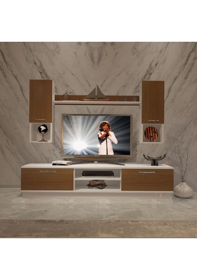 Decoraktiv Eko 5dab Mdf Dvd Tv Ünitesi Tv Sehpası Beyaz - Ceviz