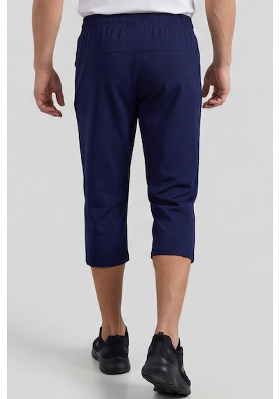 Tommy Life İndigo Bağcıklı Standart Kalıp Fermuar Cepli Aktif Spor Erkek Kapri - 83096 İndigo