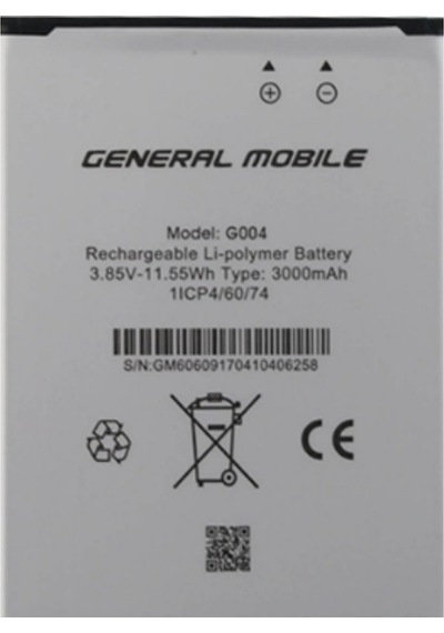 General Mobile Discovery Gm6/Gm6 Life Pil Batarya