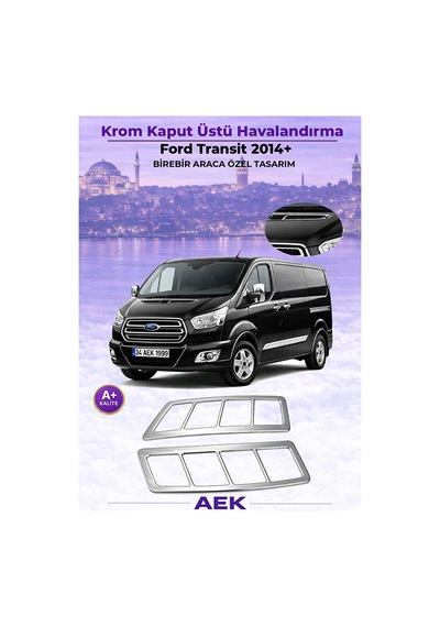 Ford Transit 2014+ Araca Özel Krom Havalandırma Çerçevesi A+