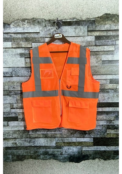 Vento Mühendis Tipi Ikaz Yeleği Tek Renkli Sarı/Turuncu (463451242)