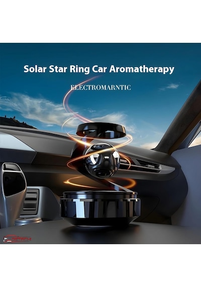 Solar Oto Araba Kokusu Parfümü Güneş Işığıyla 360 Derece Dönen Sistem Oto Kokusu Oto Dekorasyonu