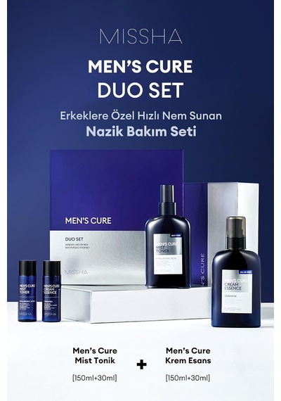 Erkeklere Özel Hızlı Nem Sunan Hassas Bakım Seti Mens Cure Duo Set, 8424