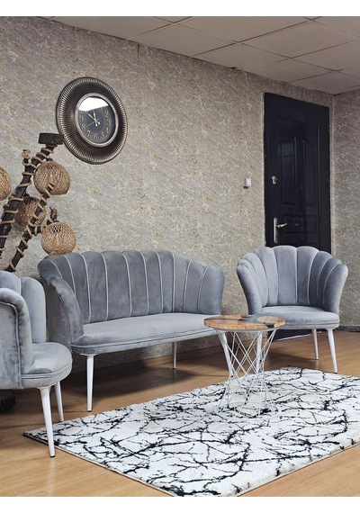 Zafir Papatya Çay Seti Koltuk Takımı Beyaz Boyalı Sivriltme Ayak, Balkon, Salon, Ofis, Cafe Koltuk Takımı Gri Zafir Papatya Çay Seti Koltuk Takımı Beyaz Boyalı Sivriltme Ayak, Balkon, Salon, Ofis, Cafe Koltuk Takımı Gri