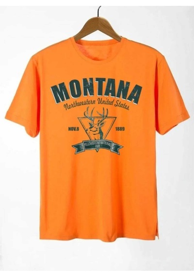 Kozia Outdoors Malkoçbey Baskılı Oversize Unisex T-şhirt Portakal Portakal