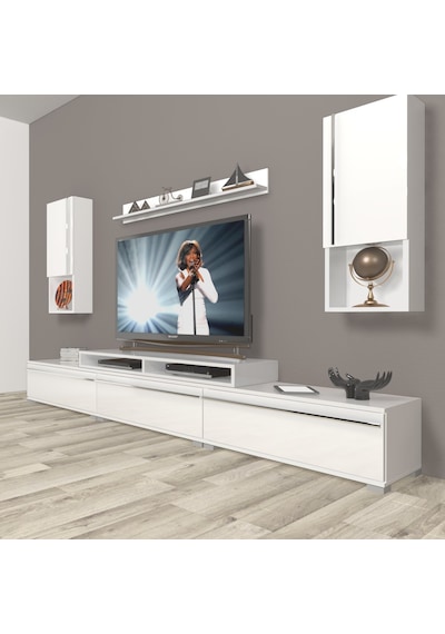 Decoraktiv Ekoflex 270ta Mdf Tv Ünitesi Tv Sehpası Beyaz