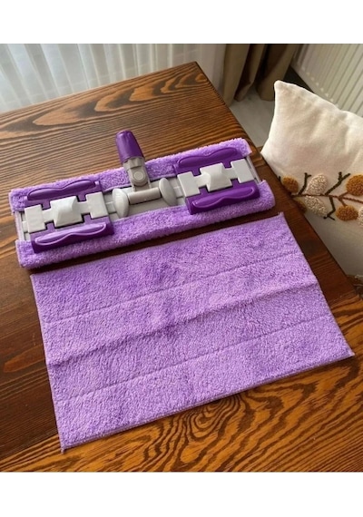 Mucit Home 2 Adet Mandallı Mop Yedek Bezi Mor Renk