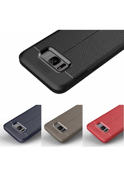 Samsung Uyumlu Galaxy S8 Kilif Deri Tarzi Niss Silikon Case 389468329