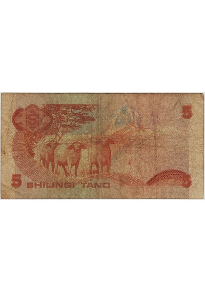 Kenya 5 Şilin 1982 Temiz.