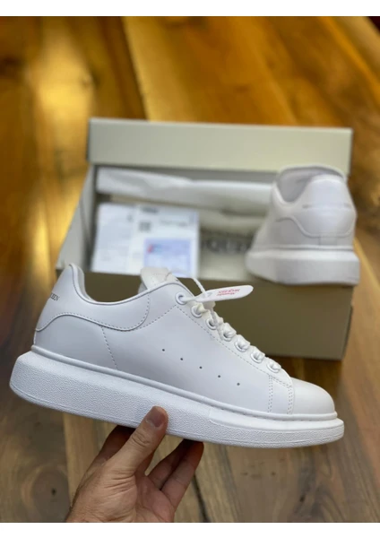 Klasik Unisex Ayakkabı Mcqueen Ithal Malzeme Beyaz