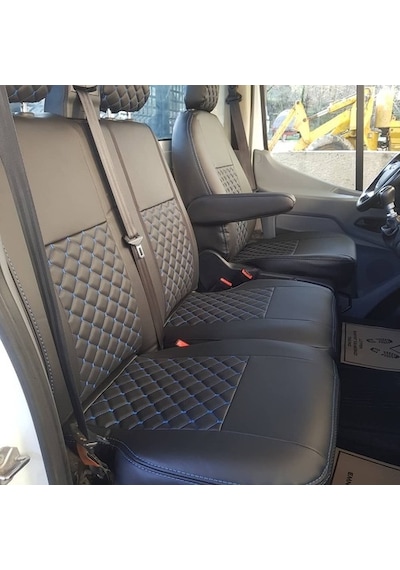 Ford Transit Tek Kabin Araca Özel Deri Oto Koltuk Kılıfı (480090974)