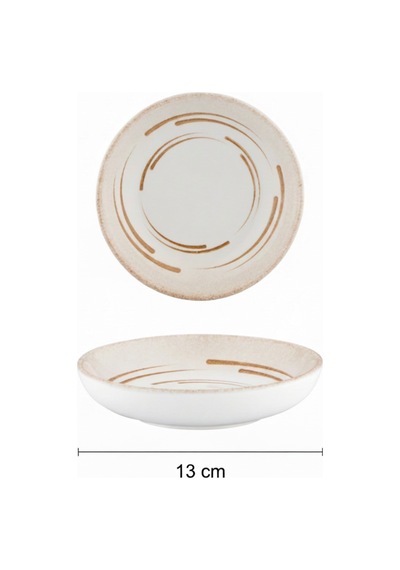 12'li Valencia Kase Sığ 13cm Dijital Costa Rinart Krem