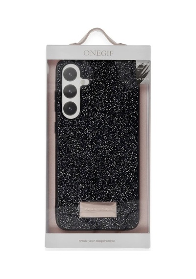 Magicool Onegif Samsung Galaxy Uyumlu A55 5g Bright Simli Kapak - Siyah
