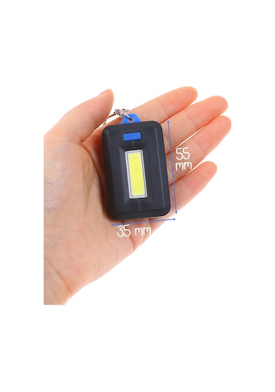 3 Modlu Anahtarlığa Takılan El Feneri Pil Dahil Mini Cob Led Küçük Lamba Işık Acil Durum Lambası