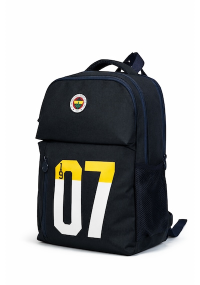 Fenerium Fenerbahçe Lisanslı 1907 Baskı Detaylı Lacivert Sırt Çantası - Laptop Bölmeli Su İtici Kumaşlı Okul Çantası