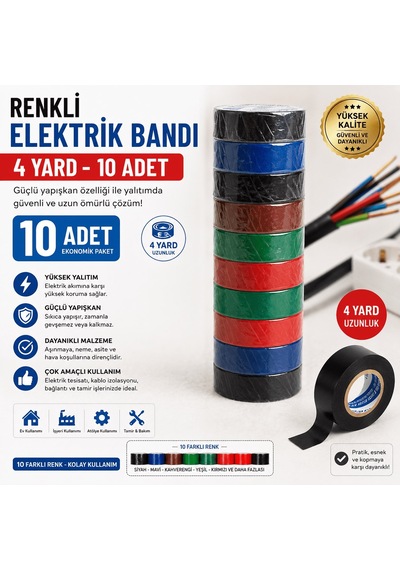 Bant Renkli Elektirkçi Bandı Tamir