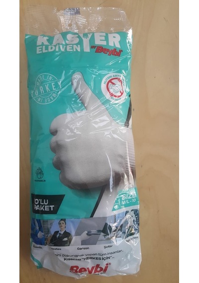 Beybi Kasyer Yıkanabilir Örgü Eldiven 10'lu