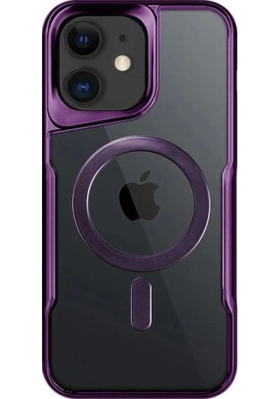 Apple İphone 11 Kılıf Boyi Magsafe Silikon Kapak - Derin Mor