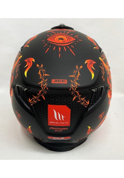 Şefaf ve Siyah Cam + Mt Streetfighter Sv Hellish B5 Modüler Motosiklet Kaskı