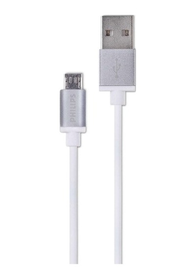 Philips Uyumlu Dlc2518M Micro Usb -Tpe Şarj & Data Kablosu-Beyaz