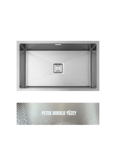 Gl General Neo 70 Inox Petek Dokulu Paslanmaz Çelik Eviye
