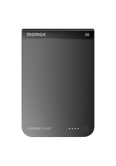 Momax İp163q22d Power S.pass2 10000 Mah Qi2.2 Yari Ssb Magsafe Powerbank Siyah